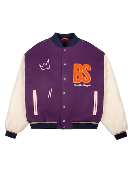 Varsity Beautiful Struggles College Purple Jacket