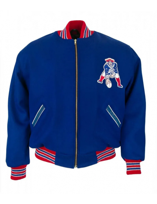 Varsity Boston Patriots 1965 Royal Blue Wool Jacket