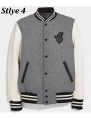 Varsity Icon Leather & Wool Jacket