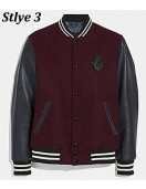 Varsity Icon Leather & Wool Jacket