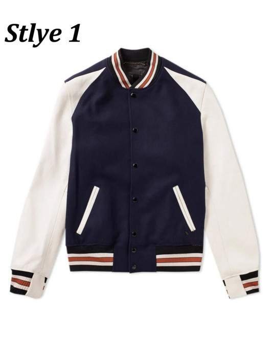 Varsity Icon Leather & Wool Jacket