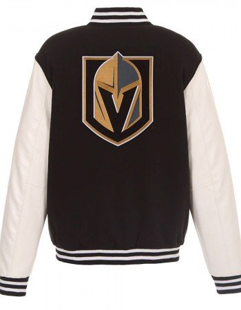 Vegas Golden Knights Varsity Black and White Jacket