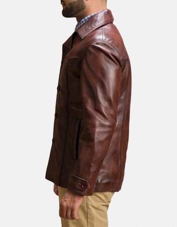 Vincent Alley Brown Leather Jacket