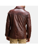 Vincent Alley Brown Leather Jacket