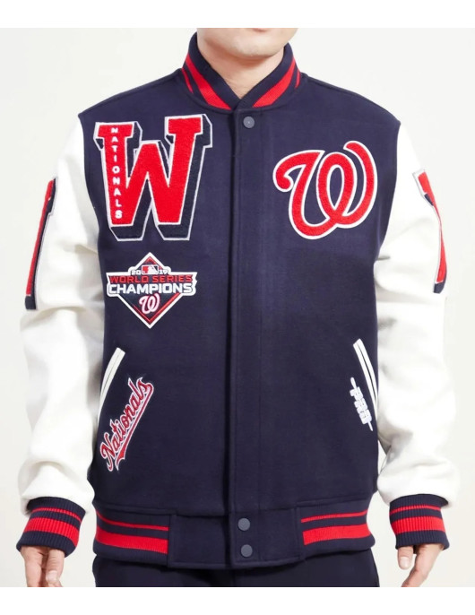 Washington Nationals Mash Up Varsity Jacket