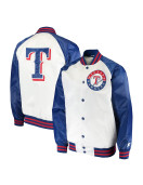 White/Blue Texas Rangers Clean-Up Hitter Jacket