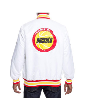 White Houston Rockets Jacket