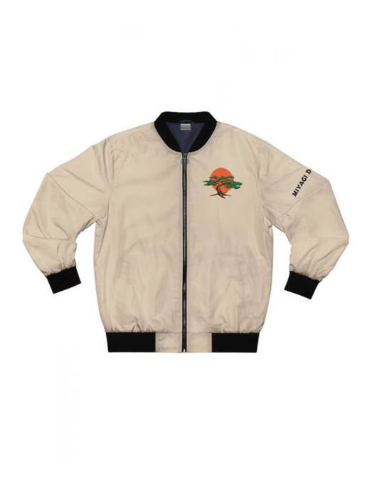 White Miyagi Do Karate Satin Jacket