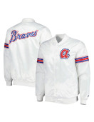 White Power Forward Atlanta Braves Satin Jacket