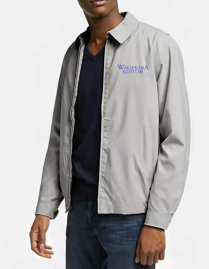 Wikipedia Editor Gray Jacket