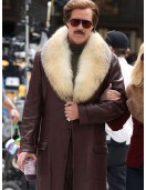 Will Ferrell Anchorman 2 The Legend Continues Leather Coat
