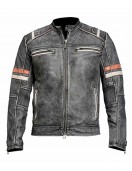 Eurovision Song Contest Will Ferrell Cafe Racer Leather Jacket