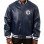 Winnipeg Jets Navy Blue Varsity Leather Jacket