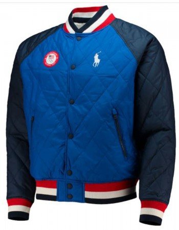 Winter Olympics Team USA 2022 Reversible Raglan Varsity Jacket