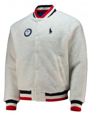 Winter Olympics Team USA 2022 Reversible Raglan Varsity Jacket
