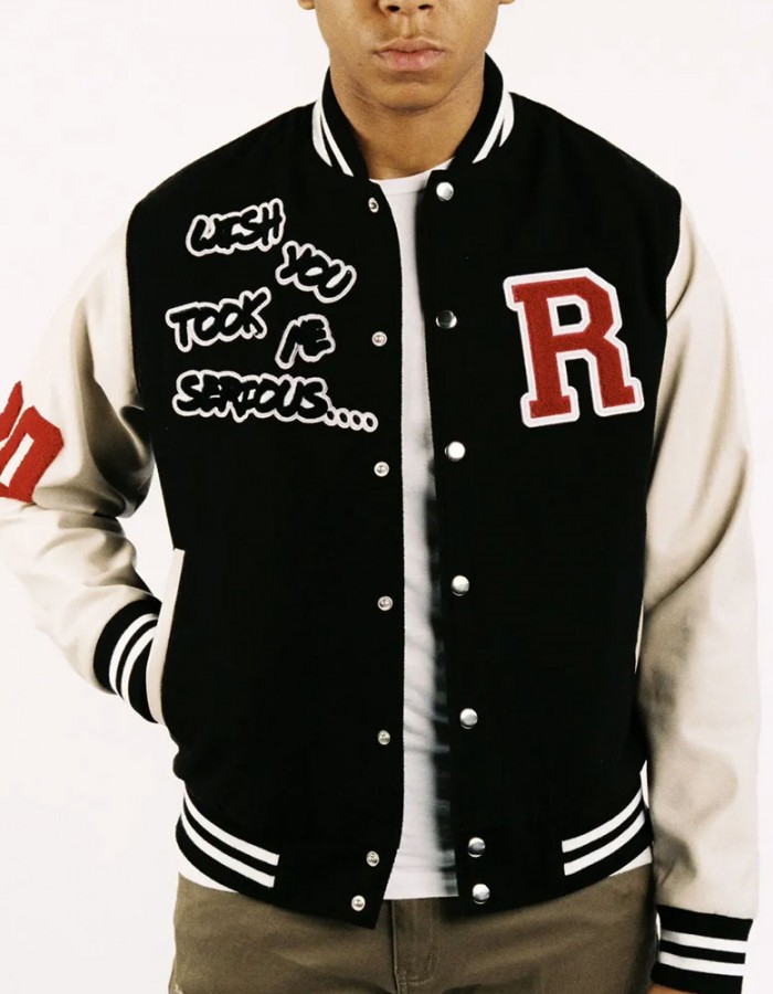 Wish You Took Me Serious Varsity Jacket