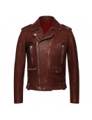 With Love S02 Nick Zhao Maroon Leather Jacket