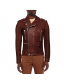 With Love S02 Nick Zhao Maroon Leather Jacket