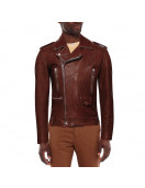 With Love S02 Nick Zhao Maroon Leather Jacket