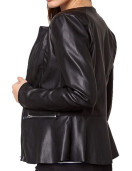 Womens Fashion Designer Leather Jacket Black