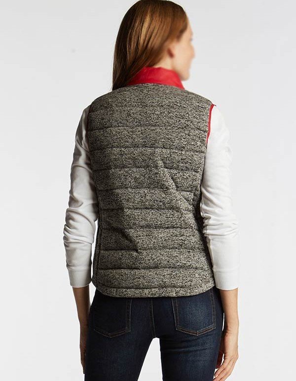 Womens Red Puffer Vest