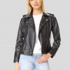 Women’s Studded Leather Motorcycle Jacket