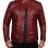 Wyoming Mens Wine Leather Jacket