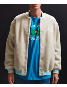 X Converse Golf Le Fleur Bomber Sherpa Jacket