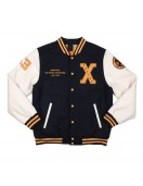 Xavier Institute Black and White Varsity Jacket
