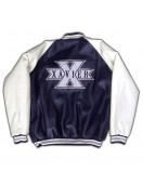 Xavier University Navy Blue and White Satin Jacket