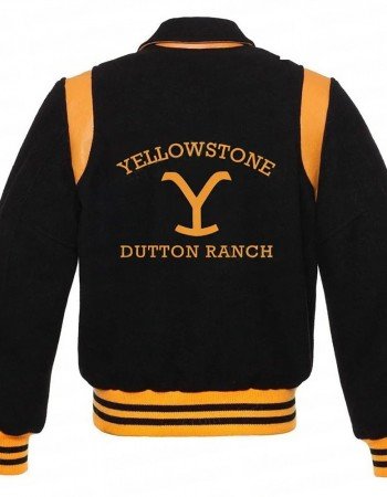 Yellowstone Dutton Ranch Teddy Wool Varsity Jacket