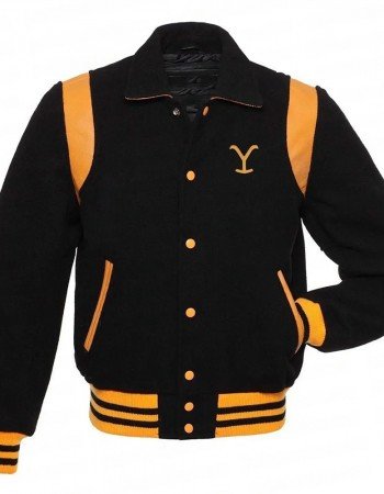 Yellowstone Dutton Ranch Teddy Wool Varsity Jacket