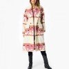 Yellowstone S05 Beth Dutton Pink Printed Coat
