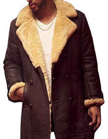 Youngblood Priest Shearling Leather Coat