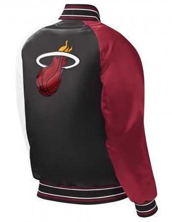 Youth Miami Heat Black Satin Jacket