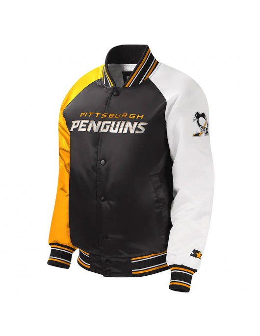 Youth Pittsburgh Penguins Varsity Satin Jacket