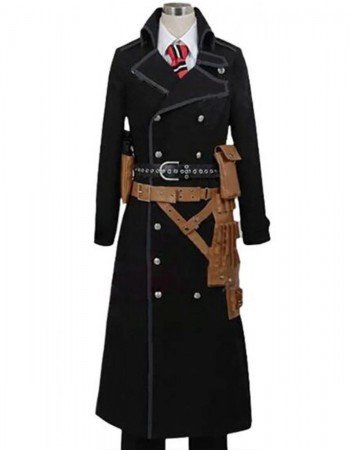 Yukio Okumura Blue Exorcist Wool Black Coat