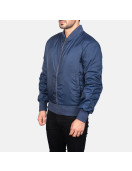 Zack Blue Bomber Jacket