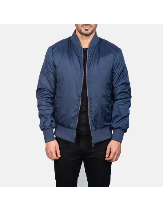 Zack Blue Bomber Jacket