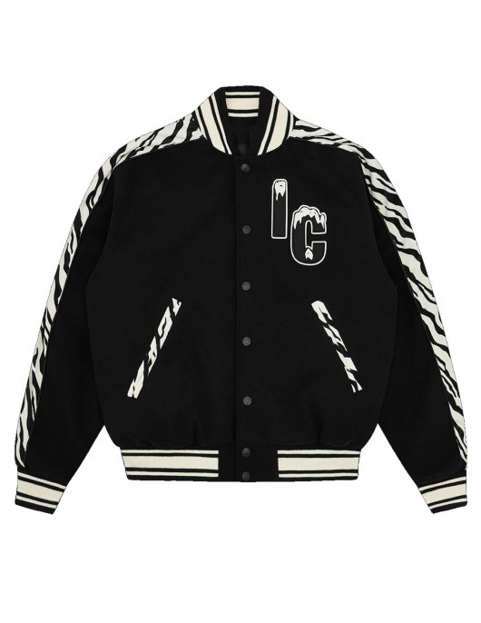 Zebra BBC Varsity Black Wool Jacket