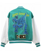 Zero Fighter Dinosaur Skeleton T-Rex Letterman Jacket