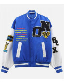 Zero Fighter Dinosaur Skeleton T-Rex Letterman Jacket