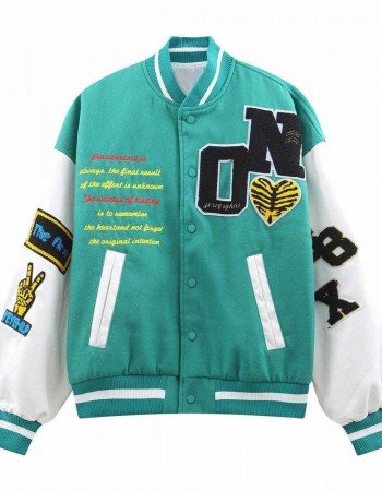 Zero Fighter Dinosaur Skeleton T-Rex Letterman Jacket