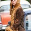 A Complete Unknown Elle Fanning Brown Jacket