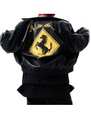 A Few Good Kids Letterman Black Leather Jacket