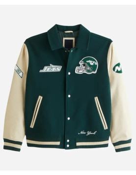 Abercrombie New York Jets Varsity Jacket