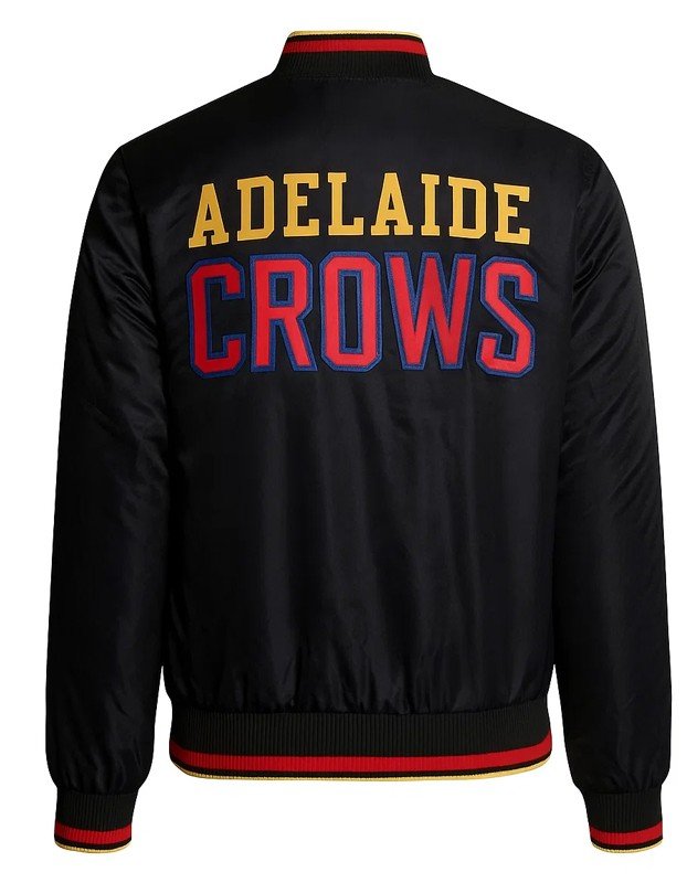 Adelaide Crows Black Bomber Full-Zip Jacket