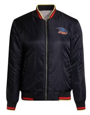 Adelaide Crows Black Bomber Full-Zip Jacket