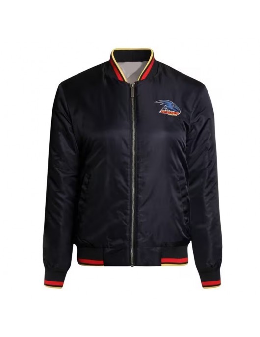 Adelaide Crows Black Bomber Full-Zip Jacket