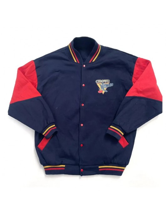 Adelaide Crows Blue and Red Varsity Wool Jacket Adelaide Crows Blue and Red Varsity Wool Jacket